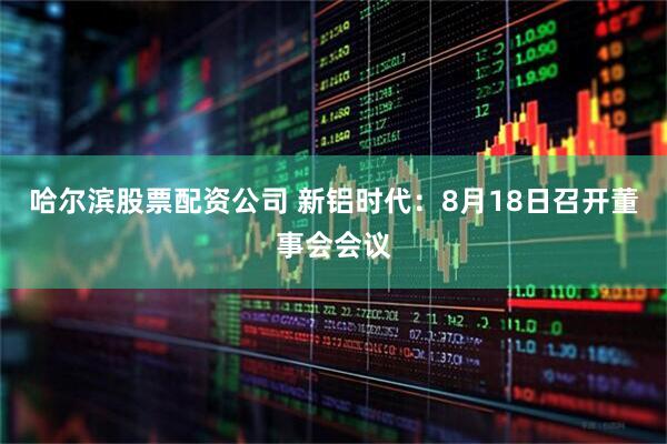 哈尔滨股票配资公司 新铝时代：8月18日召开董事会会议